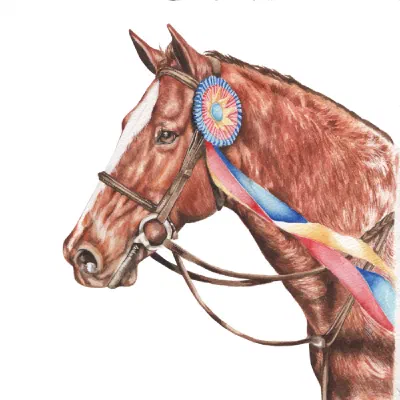 Custom watercolor pet portrait