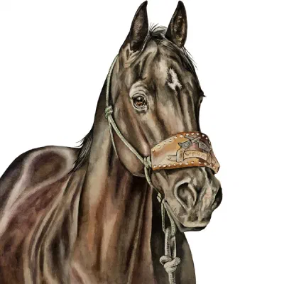 Custom watercolor pet portrait