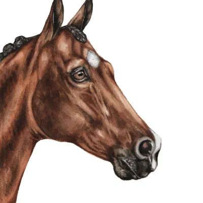 Custom watercolor pet portrait