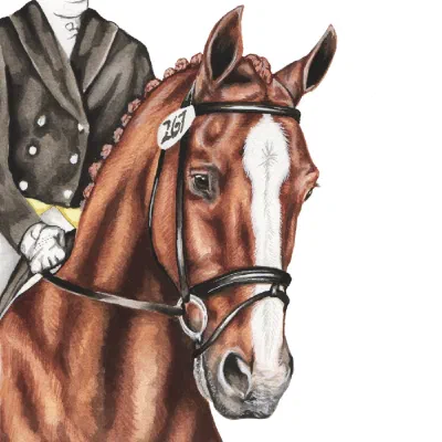 Custom watercolor pet portrait