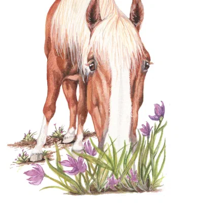 Custom watercolor pet portrait