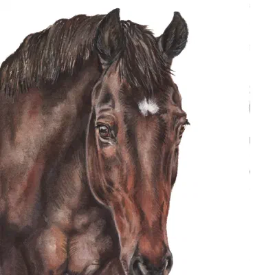 Custom watercolor pet portrait