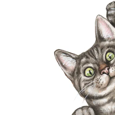 Custom watercolor pet portrait